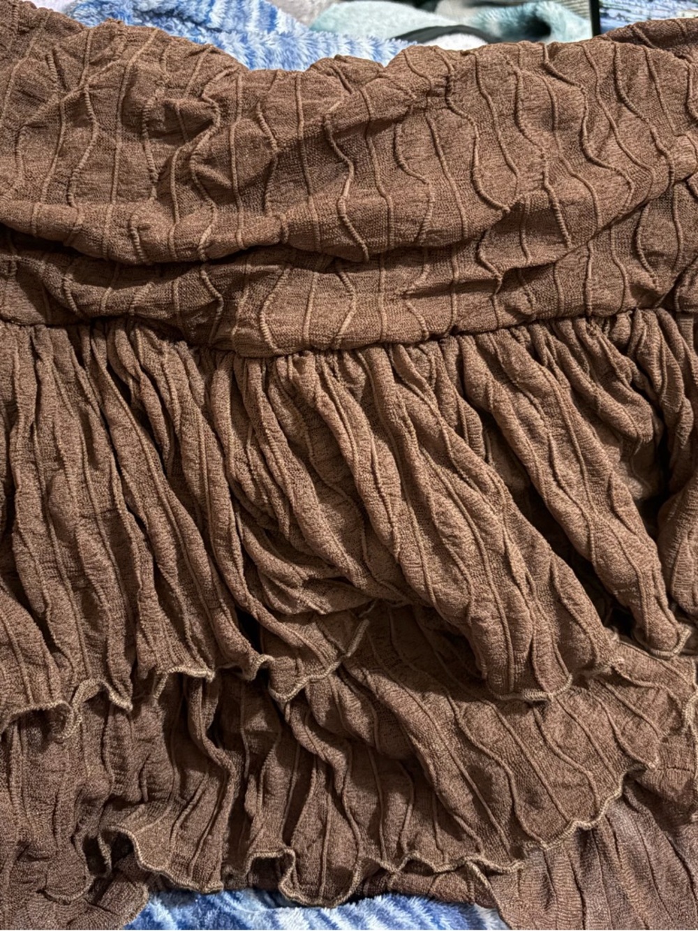 Brown mini skirt - Picture 4 of 4